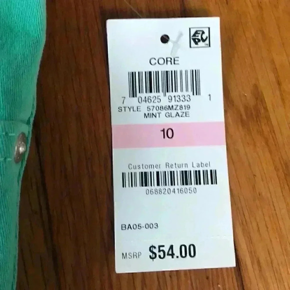 S&Co. Macy’s Skinny low rise mint green jeans 10 - Picture 2 of 5